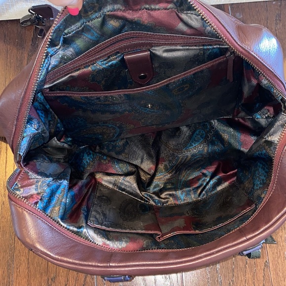 TED BAKER Men’s Oxblood Work Bag Shoulder Strap - Picture 6 of 7